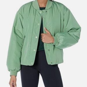 Women's Quilted Bomber Jacket Fall Fashion 2025 Lightweight Cropped Zip up 3X